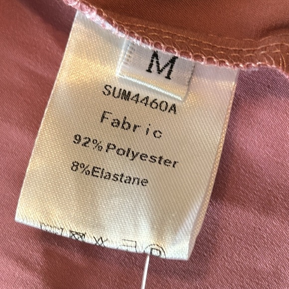 HTZMO NWT Satin Slip Dress Cowl Neck Backless Ruched Bodycon Sexy Club M… - Picture 13 of 14